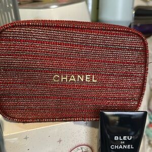 Chanel Cosmetic Bag 2022 RED